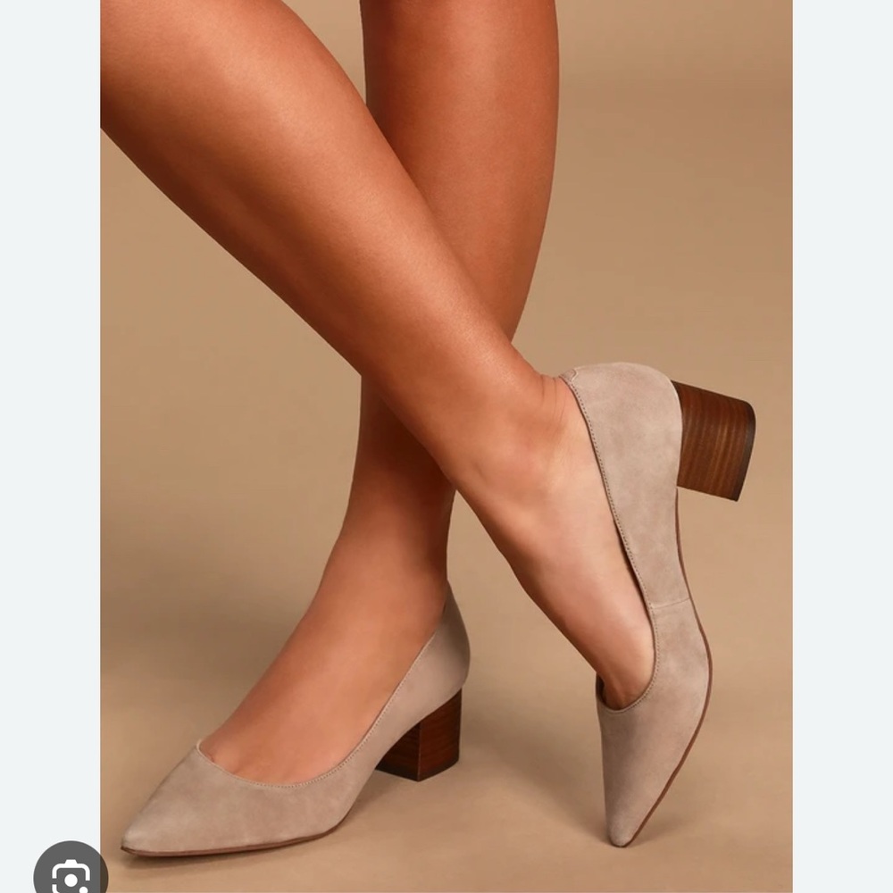 Sole Society tan block heels - 8